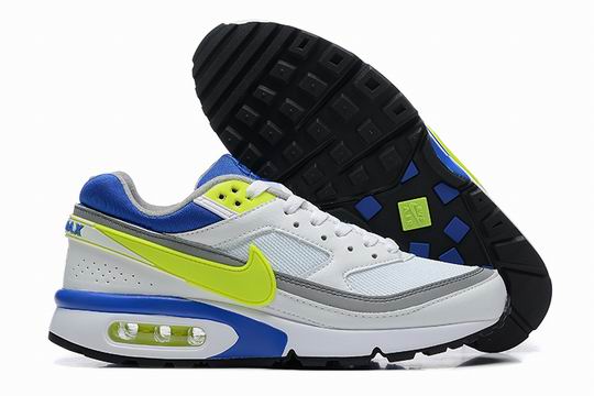 Cheap Nike Air Max BW Men's Shoes White Blue Green Grey-39 - Click Image to Close